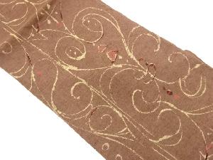 幾何学模様織出し名古屋帯